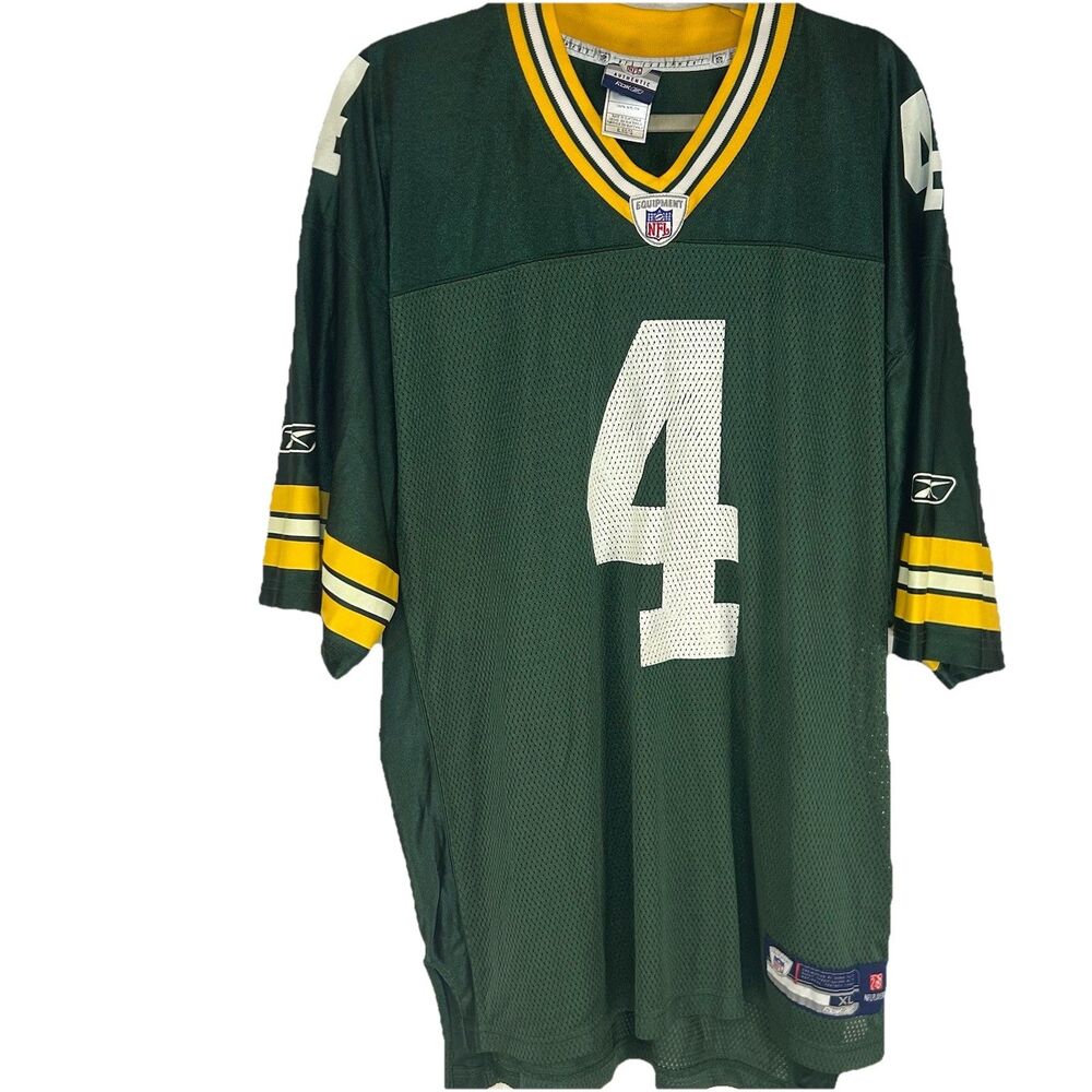 Brett Favre Green Bay Packers‎ #4 Reebok NFL Equipment Football Jersey Men’s XL